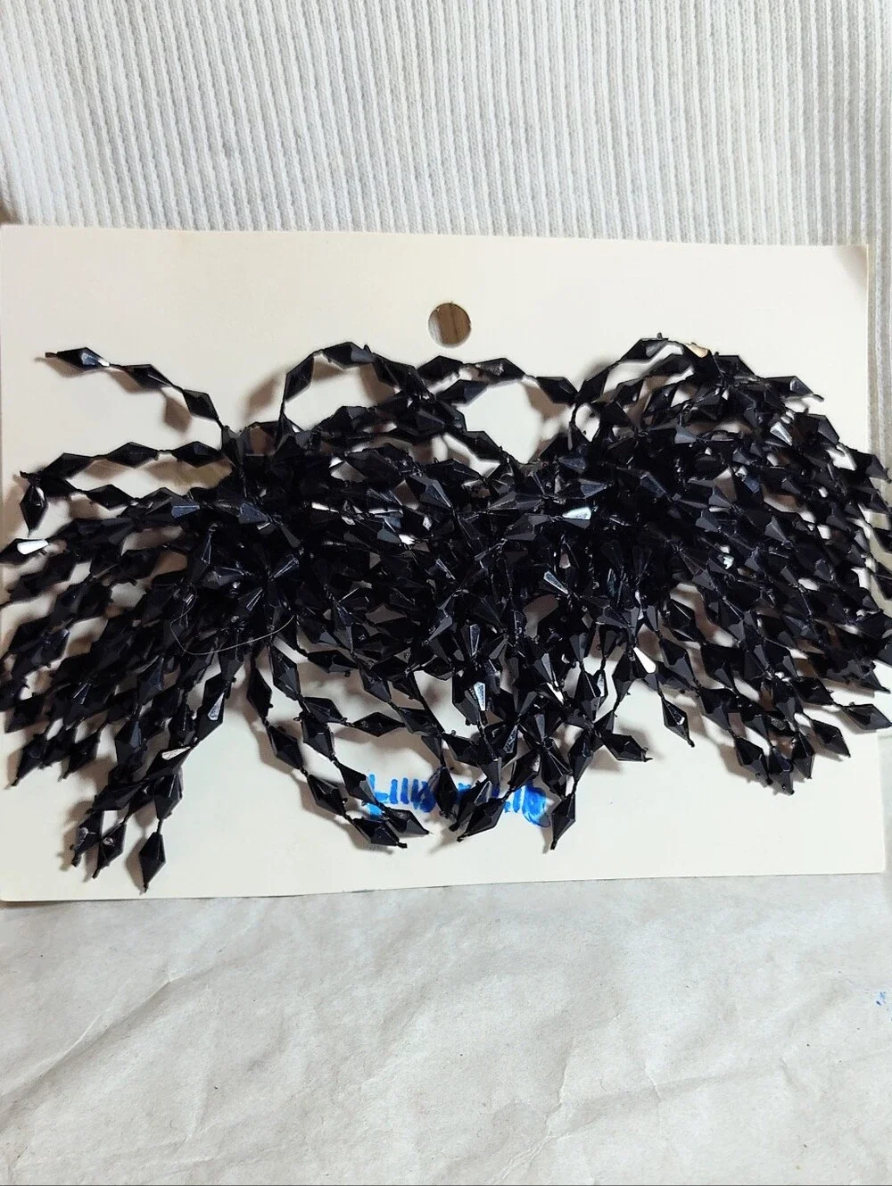 Black Beaded Fringe Trim - Shoe Clips Decorative Tassel Trim